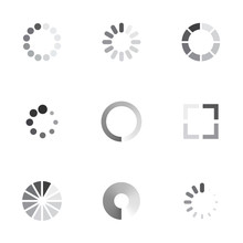 Vector Loading Icons Set