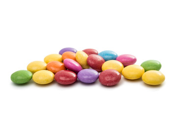 Poster - multicolored chocolate pills