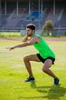 © WavebreakMediaMicro - Male athlete preparing to throw shot put ball