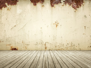 Wall Mural - Empty Room rusty wall background