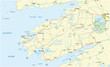 © lesniewski - map of tourist panoramic coastal road Ring of Kerry, ireland