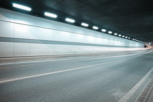 City Road Tunnel Of Night Scene