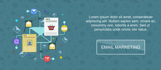 Aufkleber - Email marketing banner.