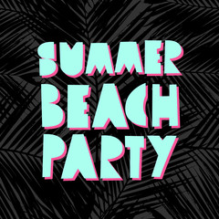 Sticker - Summer Beach Party Design