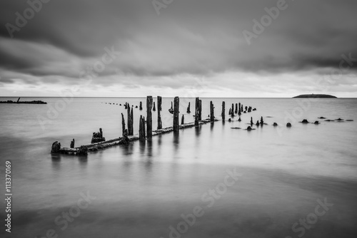 Pilmore Groynes, longue exposition Poster Mural XXL