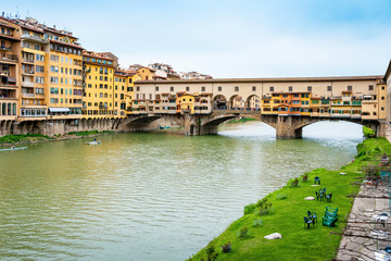 Canvas Print - Ponte Vecchio. Florence, Italy