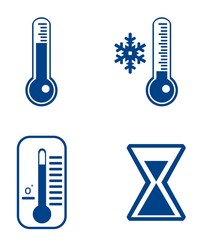 Poster - Thermomètre en 4 icônes