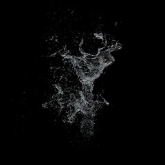  Water splash dark background