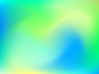 Poster - Abstract blur gradient background with trend pastel green, yellow and blue colors for deign concepts, wallpapers, web, presentations and prints. Vector illustration.