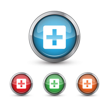 button vector icons health