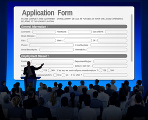 Poster - Online Web Job Application Form Concept