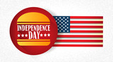 Fototapeta Sport - Independence Day United States American Holiday Burger