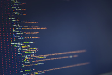 Wall Mural - html php java source code