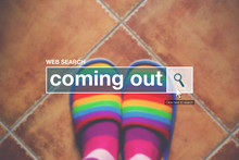 Coming Out Internet Web Page Search Box
