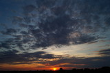 Fototapeta Miasto - Sunset with Clouds