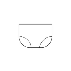 Sticker - Panties line icon