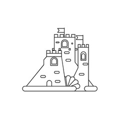 Sticker - Sand Castle Icon