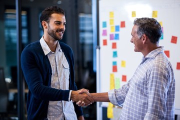 Poster - Coworkers shaking hands