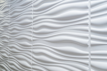 Abstract wave curve pattern on wall background