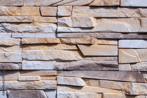 Fototapeta Close-up stone Wall - cottage, shale style