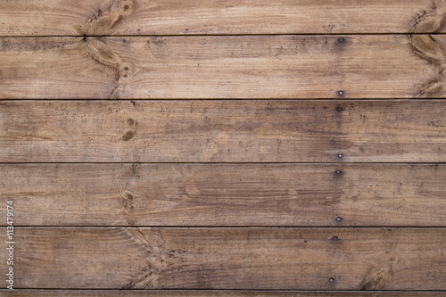 Outer Wood Wall Of Cabin Texture Of Horizontal Wood Board With