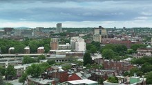 A Daytime Timelapse View Of Boston's South End In The Summer.  	