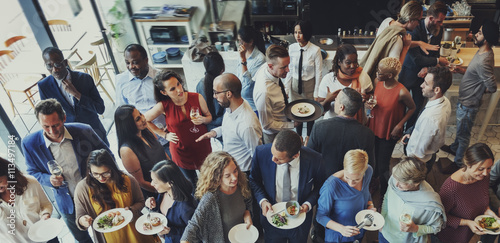 Fotomural Food Festive Restaurant Party Unity Concept