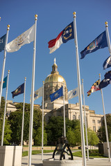 Wall Mural - Atlanta Georgia State Capital Gold Dome City Architecture