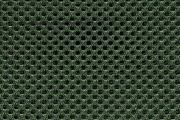 Green fishnet cloth material texture background. Nylon texture. Nylon fabric. Nylon bag for background with copy space for text or image.