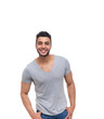 © mast3r - Casual man happy smile young handsome guy