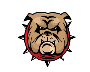 Wall Mural - Leadership Animal Logo - Strong Bulldog Leader Character