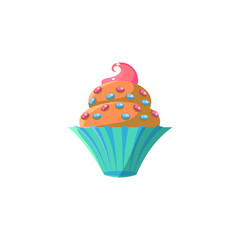 Poster - Cute Cupcake With Sprinkles