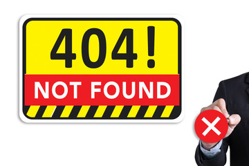 Poster - Not Found 404 Error Failure Warning Problem