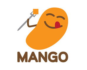 mango logo and mango icon vector