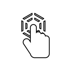 Poster - Click icon, outline style
