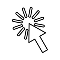 Poster - Click icon, outline style