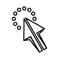 Poster - Click icon, outline style