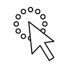 Poster - Click icon, outline style