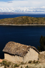 Canvas Print - South America, Titicaca lake landscape