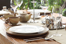 Outdoor Table Place Setting