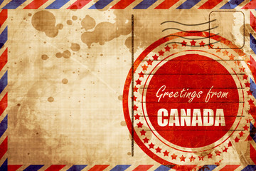 Wall Mural - Greetings from canada