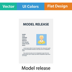 Poster - Icon of model release document