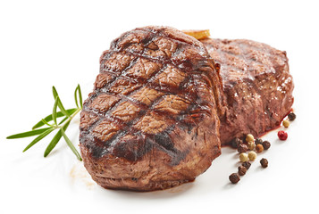 Sticker - grilled beef steaks