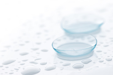 Contact lenses close-up