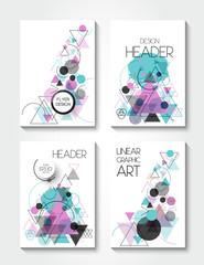 Wall Mural - Vector flat design templates