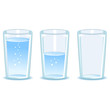 © alvincadiz - Vector Illustration of Set Glass of water