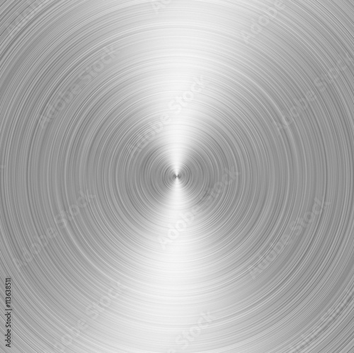 Fotografía brushed metall: steel or aluminium circular texture background