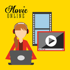 Poster - movie online design 