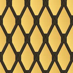 Art Deco seamless vintage wallpaper pattern. Geometric decorativ