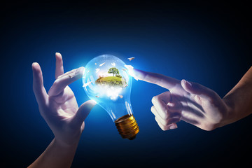 Wall Mural - concept of electric energy